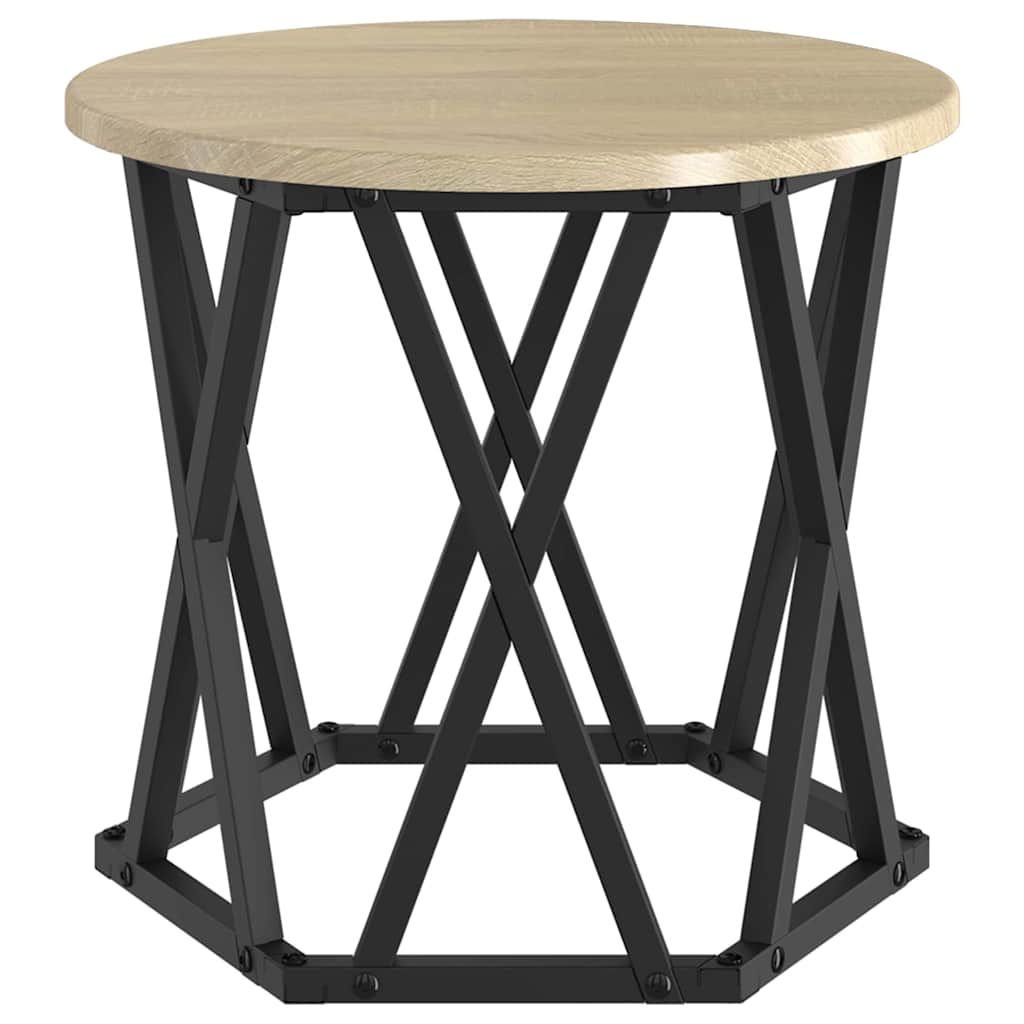 vidaXL Nesting Beistelltisch 3 pcs Sonoma-Eiche