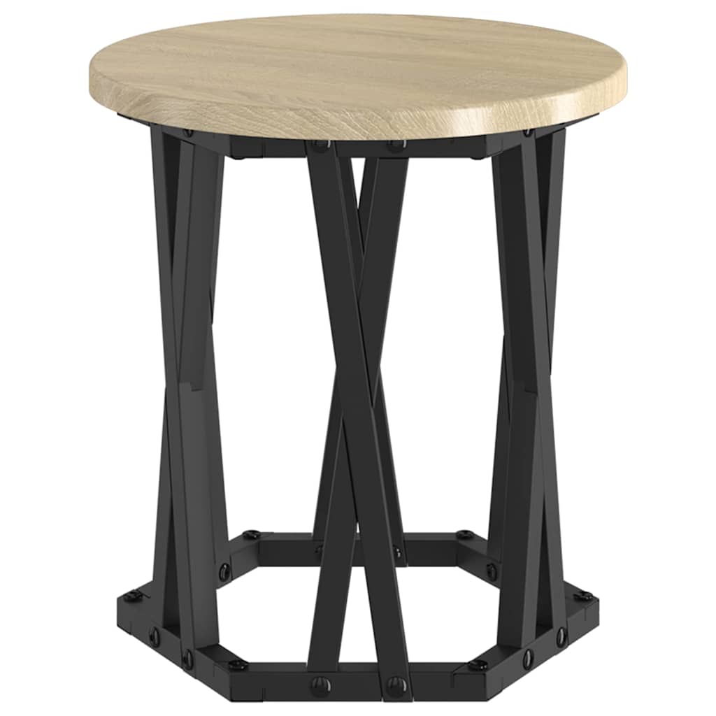 vidaXL Nesting Beistelltisch 3 pcs Sonoma-Eiche