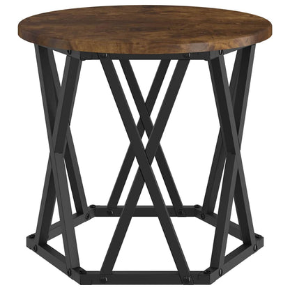 vidaXL Nesting Beistelltisch 3 pcs Geräucherte Eiche