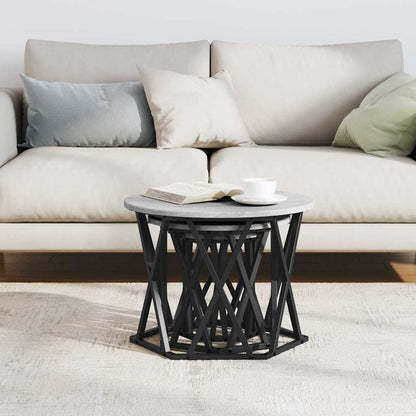 vidaXL Nesting Beistelltisch 3 pcs Graues Sonoma