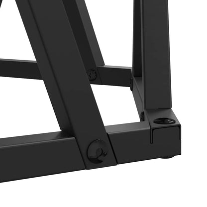 Couchtisch 2 pcs Schwarz Eichen-Optik Ingenieure Holz und Stahl