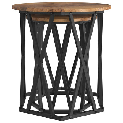 Couchtisch 2 pcs Altholz Ingenieure Holz und Stahl