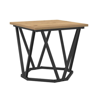 vidaXL Beistelltisch-Set 2 pcs Artisan-Eiche Ingenieure Holz und Stahl
