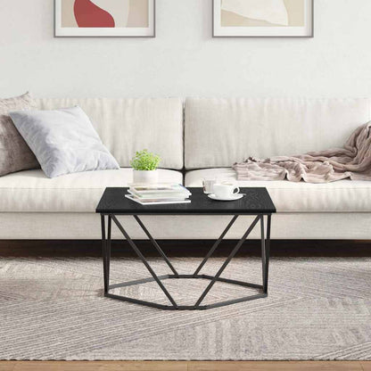 vidaXL Couchtisch Schwarz Eichen-Optik 80 x 80 x 45 cm