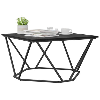 vidaXL Couchtisch Schwarz Eichen-Optik 80 x 80 x 45 cm