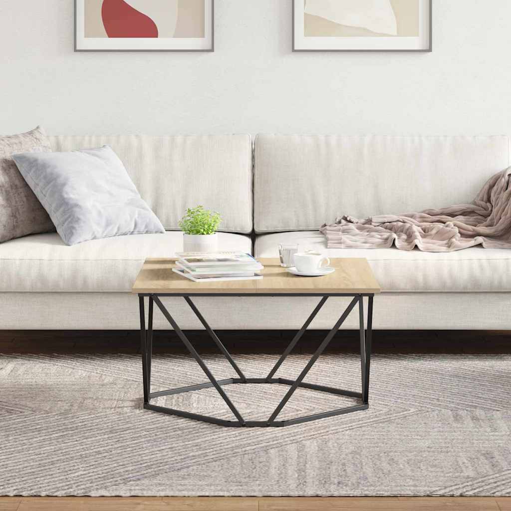 vidaXL Couchtisch Sonoma-Eiche 80 x 80 x 45 cm