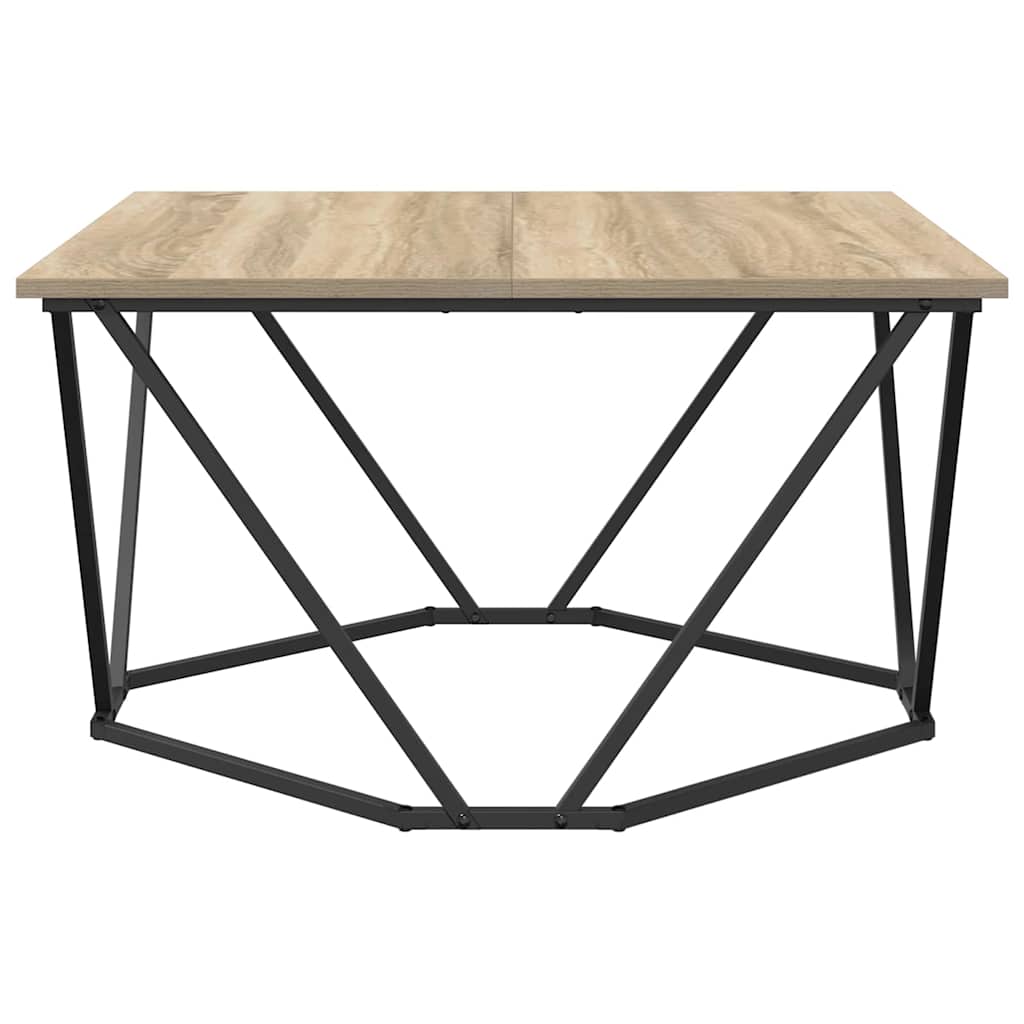 vidaXL Couchtisch Sonoma-Eiche 80 x 80 x 45 cm
