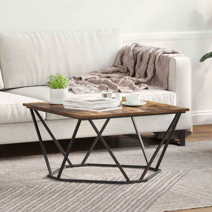 vidaXL Couchtisch Geräucherte Eiche 80 x 80 x 45 cm