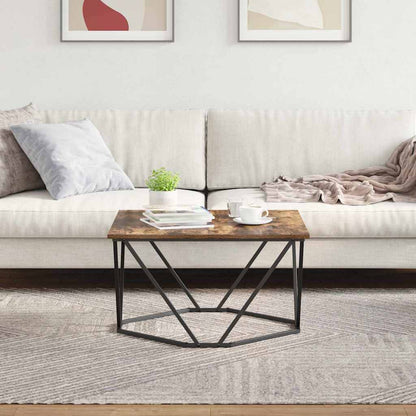 vidaXL Couchtisch Geräucherte Eiche 80 x 80 x 45 cm