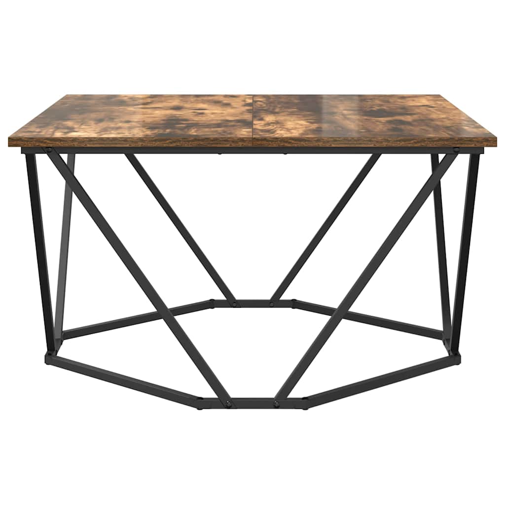 vidaXL Couchtisch Geräucherte Eiche 80 x 80 x 45 cm