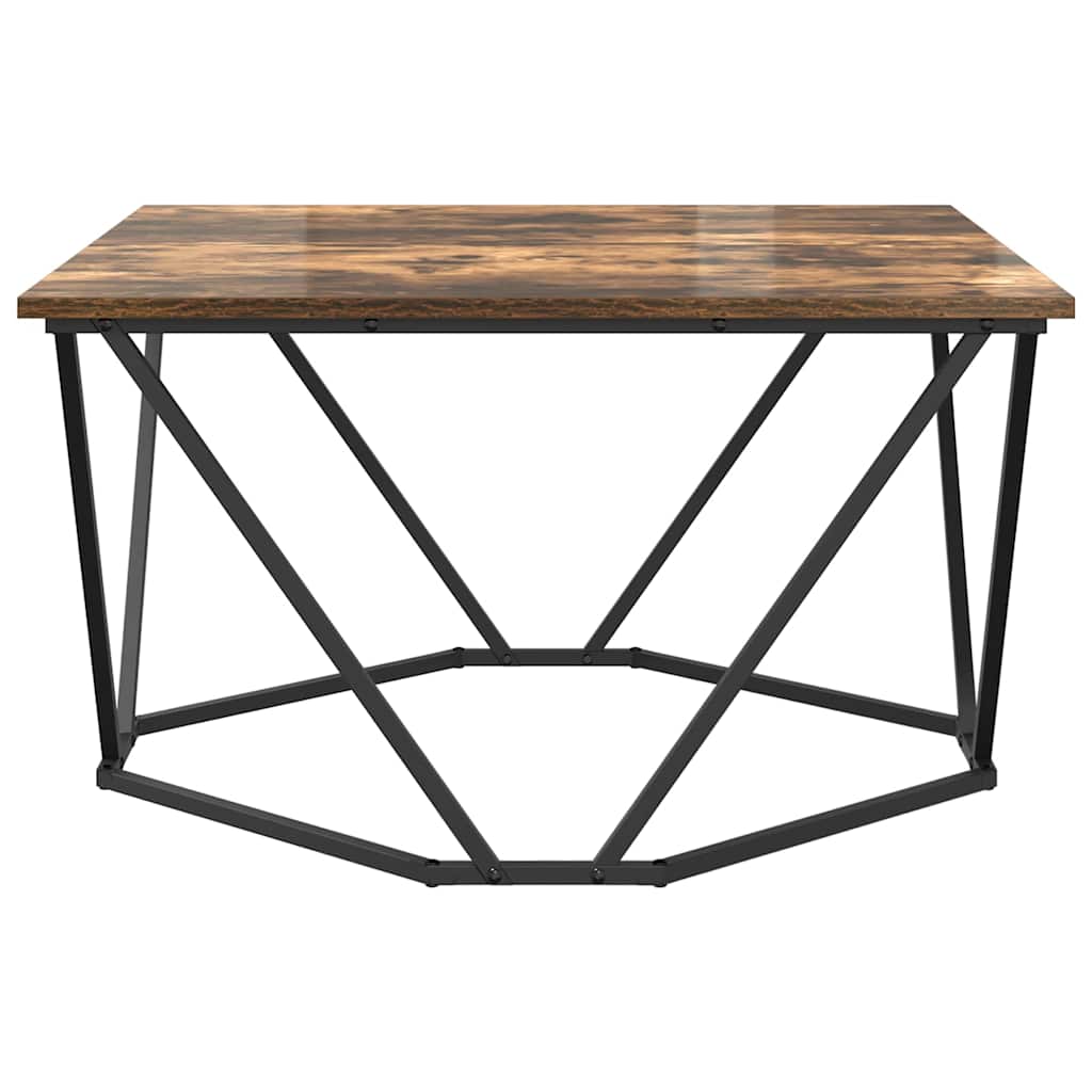 vidaXL Couchtisch Geräucherte Eiche 80 x 80 x 45 cm