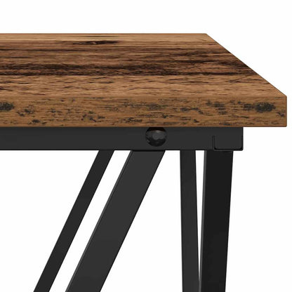 vidaXL Couchtisch Altholz 80 x 80 x 45 cm Ingenieure Holz und Stahl