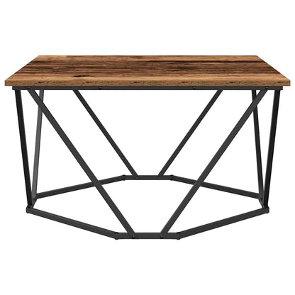 vidaXL Couchtisch Altholz 80 x 80 x 45 cm Ingenieure Holz und Stahl
