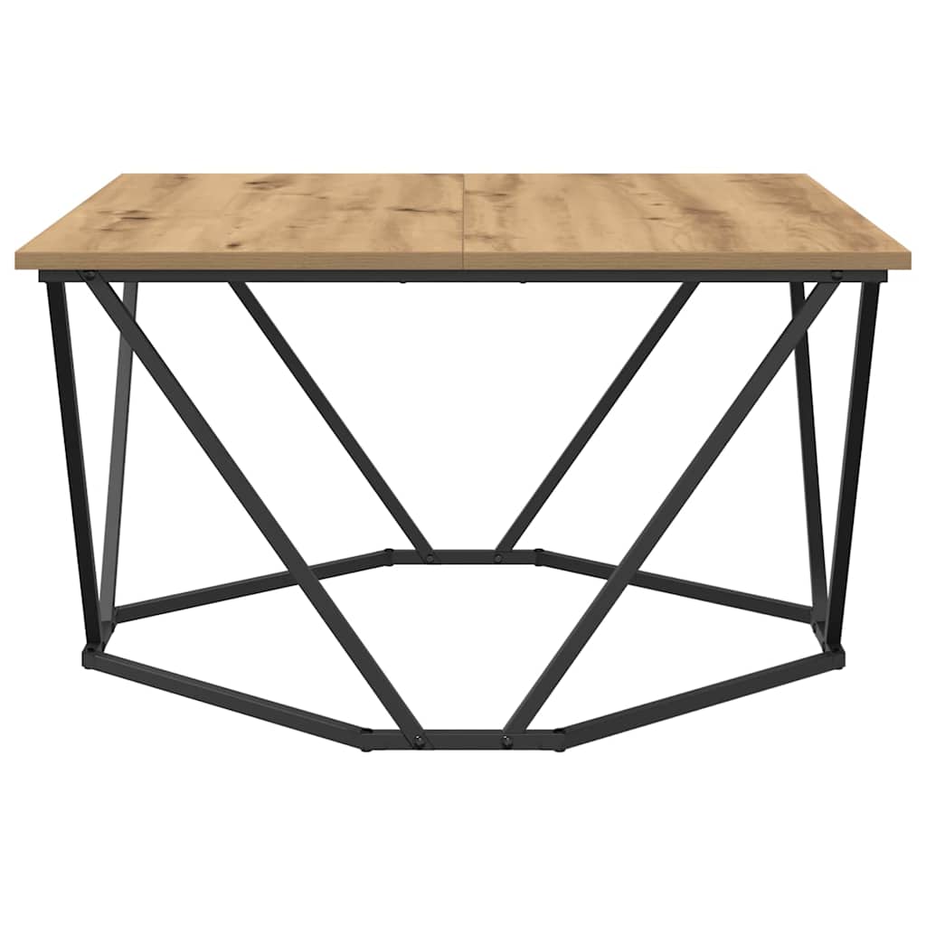 vidaXL Couchtisch Artisan-Eiche 80 x 80 x 45 cm