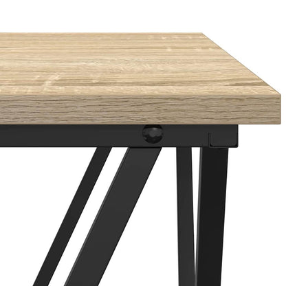 vidaXL Couchtisch 3 pcs Sonoma-Eiche Ingenieure Holz und Stahl
