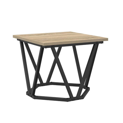 vidaXL Couchtisch 3 pcs Sonoma-Eiche Ingenieure Holz und Stahl