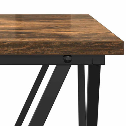 vidaXL Couchtisch 3 pcs Geräucherte Eiche Ingenieure Holz und Stahl