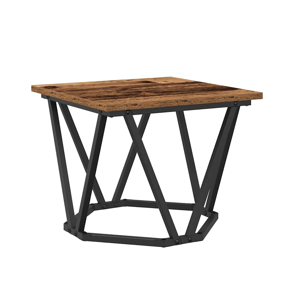 vidaXL Couchtisch 3 pcs Altholz Ingenieure Holz und Stahl