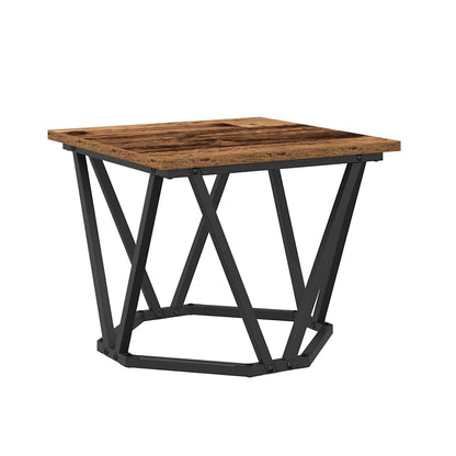 vidaXL Couchtisch 3 pcs Altholz Ingenieure Holz und Stahl