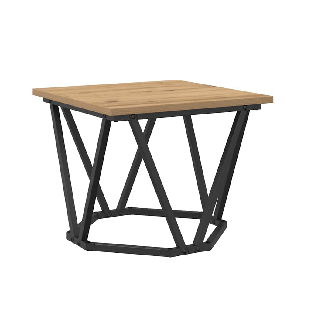 vidaXL Couchtisch 3 pcs Artisan-Eiche Ingenieure Holz und Stahl