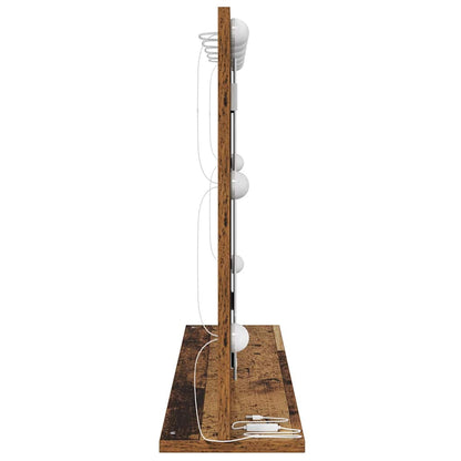 Waschtischspiegel Rechtwinklig Altholz 80 x 55 x 18 cm