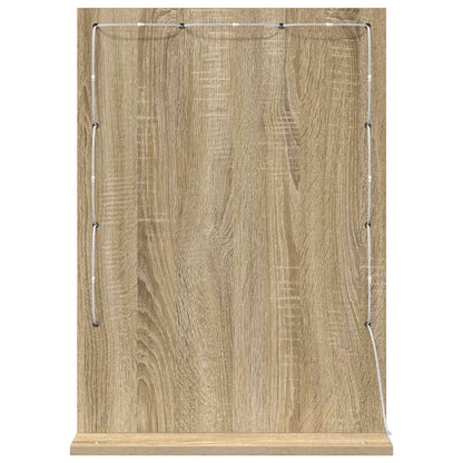 Waschtischspiegel Rechtwinklig Sonoma-Eiche 70 x 50 x 18 cm