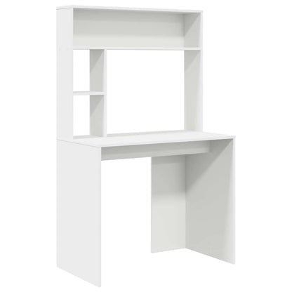 vidaXL Schreibtisch mit Regal Weiß 91 x 50 x 149 cm Holzwerkstoff