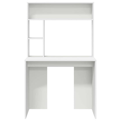 vidaXL Schreibtisch mit Regal Weiß 91 x 50 x 149 cm Holzwerkstoff
