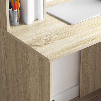 vidaXL Schreibtisch Sonoma-Eiche 91 x 50 x 149 cm Holzwerkstoff