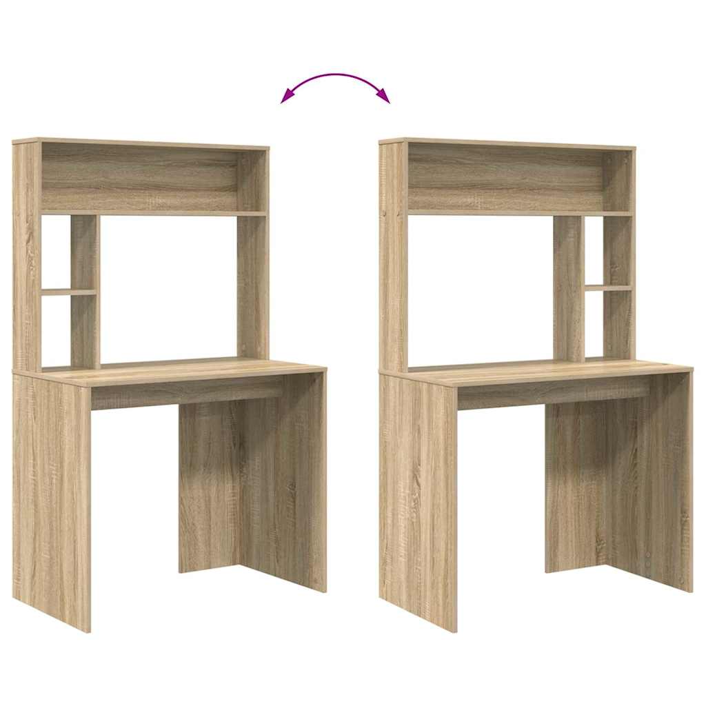 vidaXL Schreibtisch Sonoma-Eiche 91 x 50 x 149 cm Holzwerkstoff