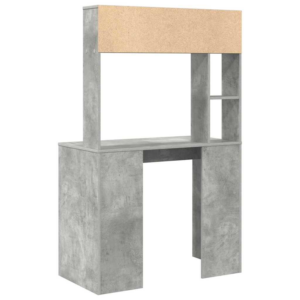 vidaXL Schreibtisch Beton Grau 91 x 50 x 149 cm Holzwerkstoff