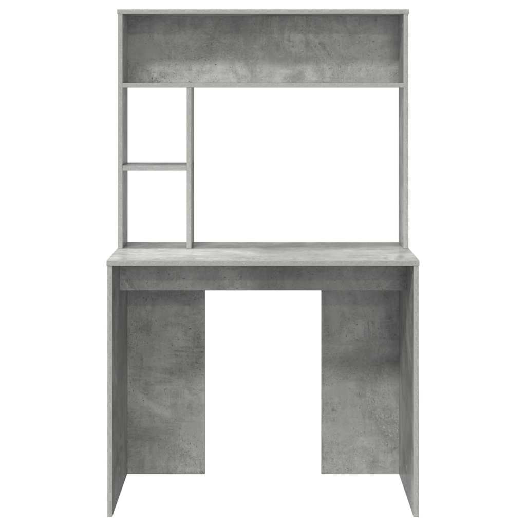 vidaXL Schreibtisch Beton Grau 91 x 50 x 149 cm Holzwerkstoff