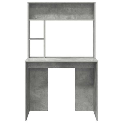 vidaXL Schreibtisch Beton Grau 91 x 50 x 149 cm Holzwerkstoff