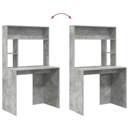 vidaXL Schreibtisch Beton Grau 91 x 50 x 149 cm Holzwerkstoff