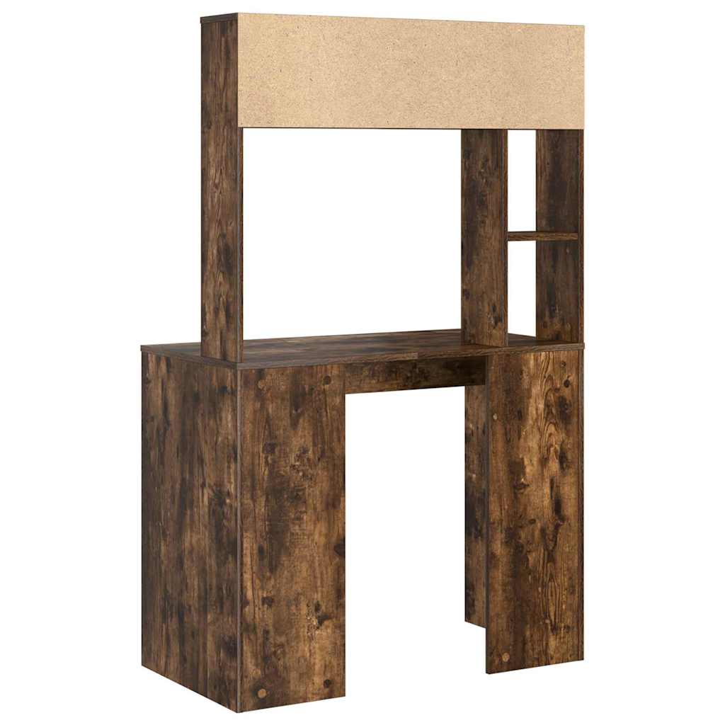 vidaXL Schreibtisch Geräucherte Eiche 91 x 50 x 149 cm Holzwerkstoff