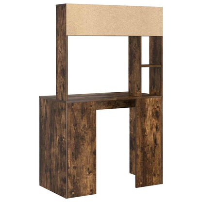 vidaXL Schreibtisch Geräucherte Eiche 91 x 50 x 149 cm Holzwerkstoff