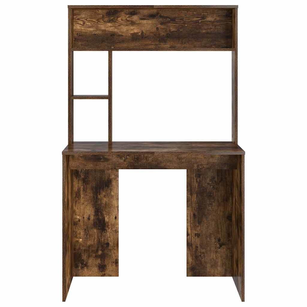 vidaXL Schreibtisch Geräucherte Eiche 91 x 50 x 149 cm Holzwerkstoff