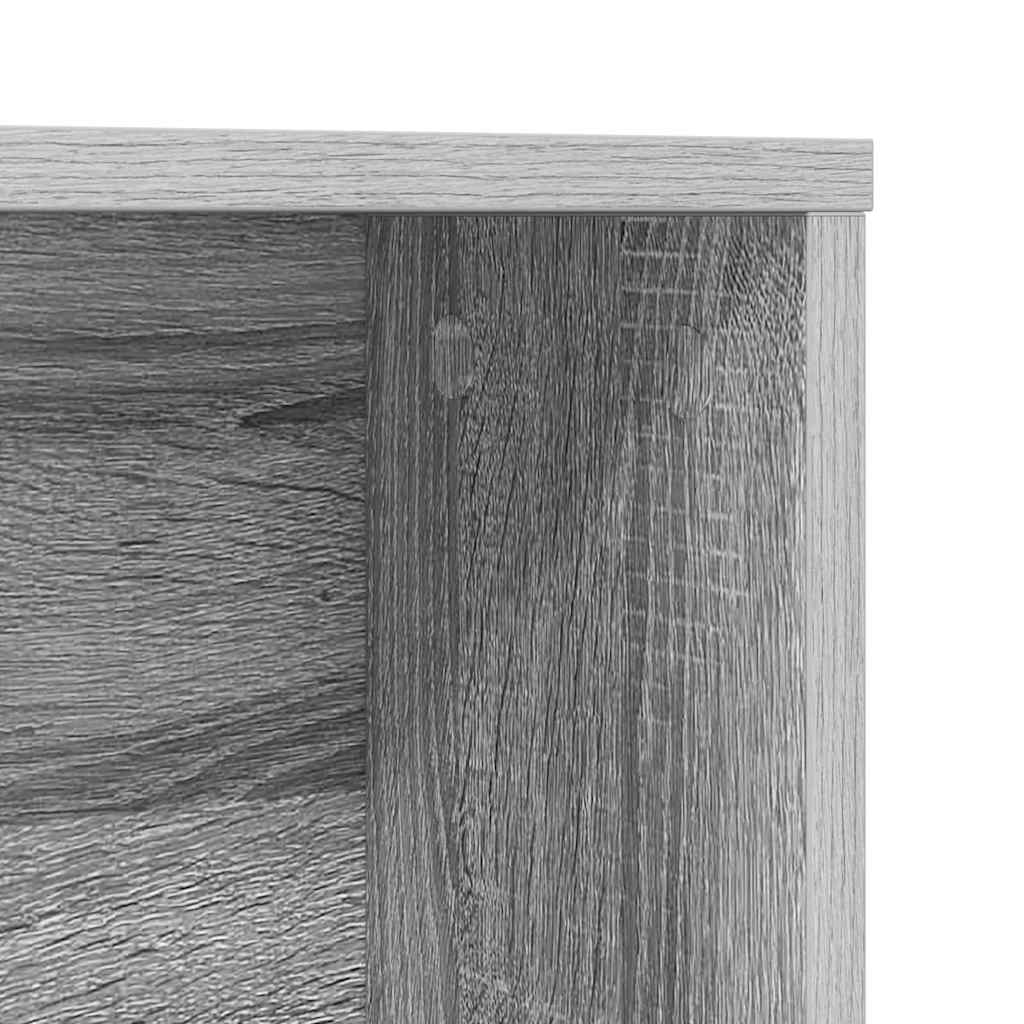 vidaXL Schreibtisch Graues Sonoma 91 x 50 x 149 cm Holzwerkstoff