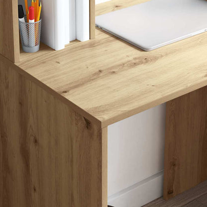 vidaXL Schreibtisch Artisan-Eiche 91 x 50 x 149 cm Holzwerkstoff