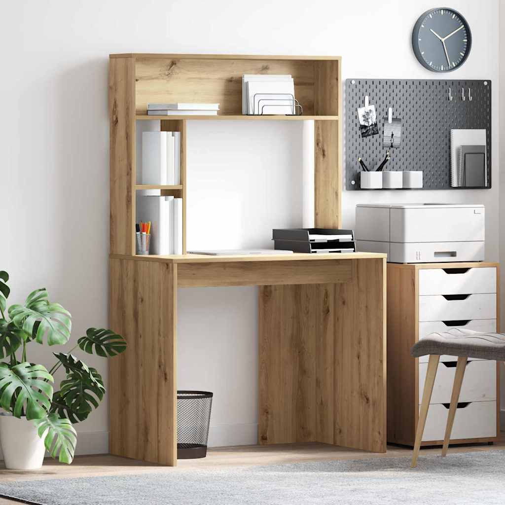 vidaXL Schreibtisch Artisan-Eiche 91 x 50 x 149 cm Holzwerkstoff