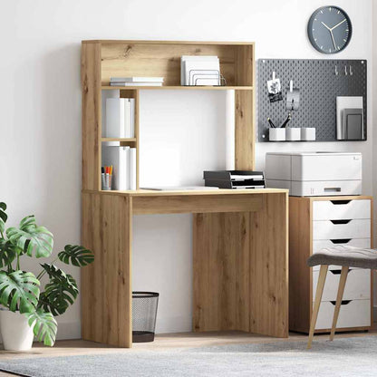 vidaXL Schreibtisch Artisan-Eiche 91 x 50 x 149 cm Holzwerkstoff