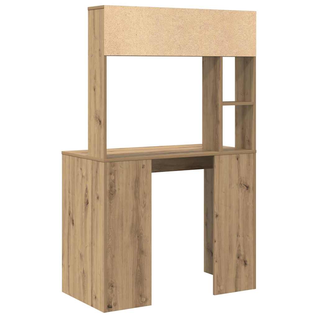vidaXL Schreibtisch Artisan-Eiche 91 x 50 x 149 cm Holzwerkstoff