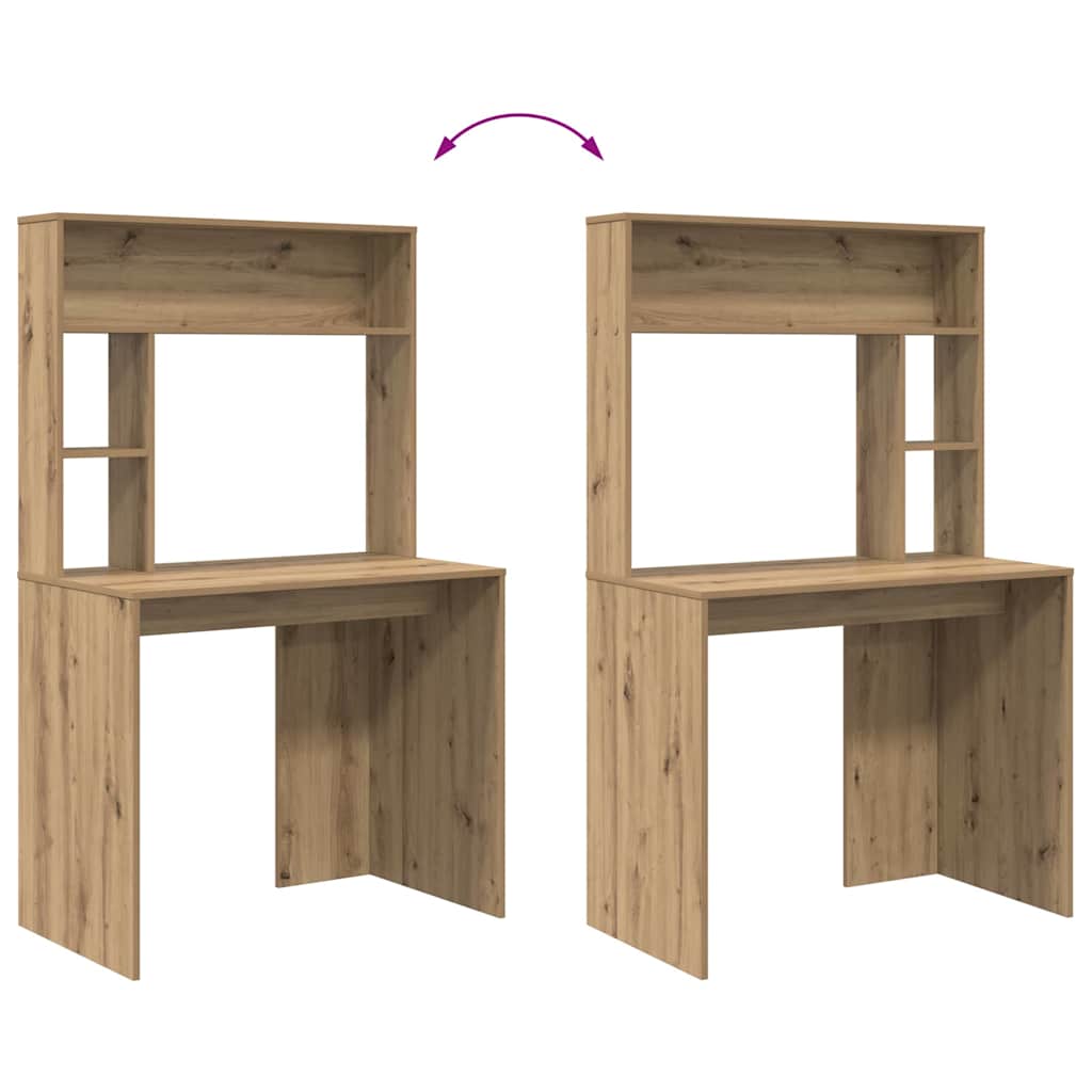 vidaXL Schreibtisch Artisan-Eiche 91 x 50 x 149 cm Holzwerkstoff