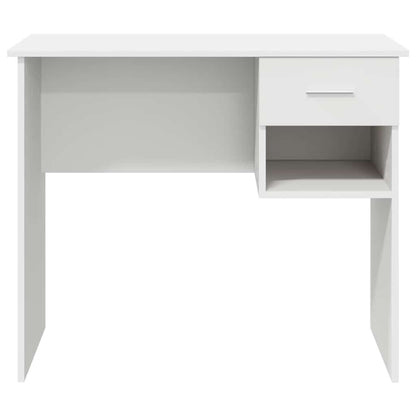 vidaXL Schreibtisch mit Schubladen Weiß 90 x 49 x 75 cm Holzwerkstoff