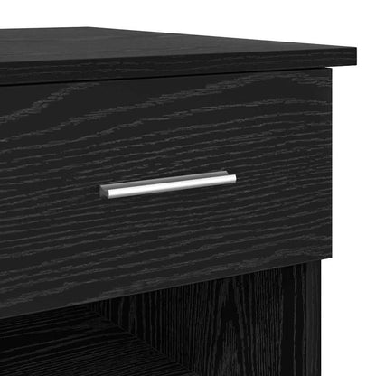 vidaXL Schreibtisch Schwarz Eichen-Optik 90 x 49 x 75 cm Holzwerkstoff