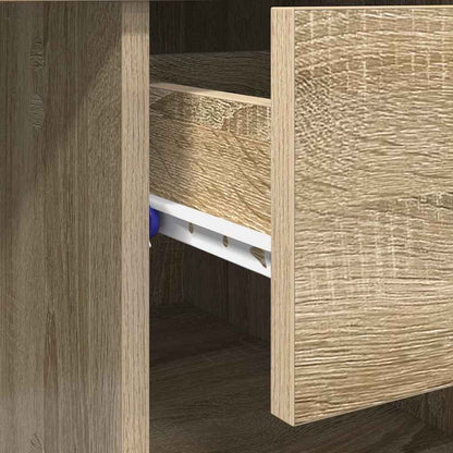 vidaXL Schreibtisch Sonoma-Eiche 90 x 49 x 75 cm Holzwerkstoff