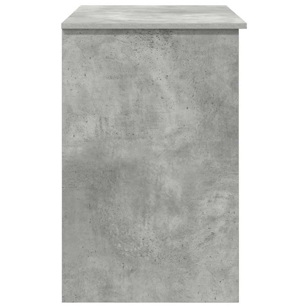 vidaXL Schreibtisch mit Regal Beton Grau 90 x 49 x 75 cm Holzwerkstoff