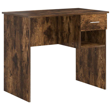 vidaXL Schreibtisch Geräucherte Eiche 90 x 49 x 75 cm Holzwerkstoff