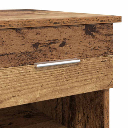 vidaXL Schreibtisch mit Regal Altholz 90 x 49 x 75 cm Holzwerkstoff