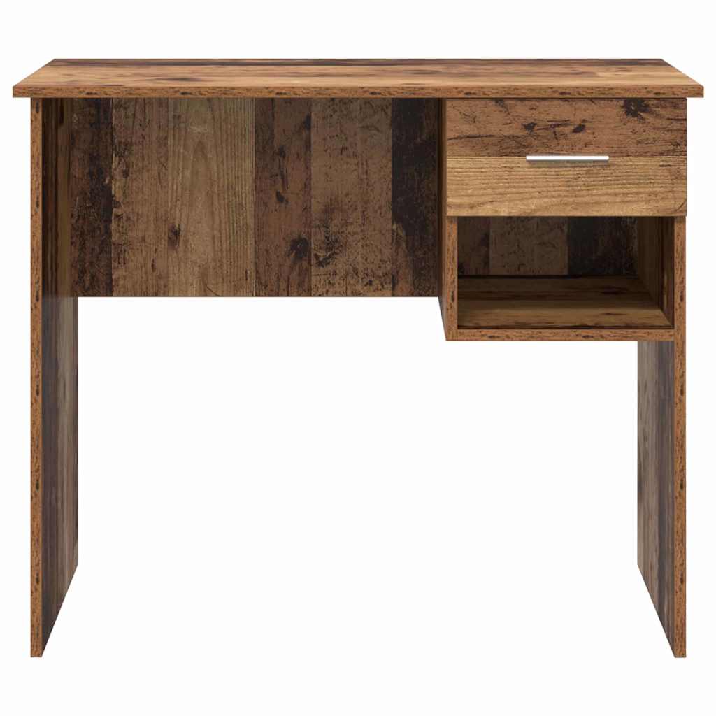 vidaXL Schreibtisch mit Regal Altholz 90 x 49 x 75 cm Holzwerkstoff